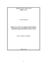 Pháp luật về sáp nhập ngân hàng thƣơng mại cổ phần ở việt nam luận văn ths luật