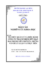 Tổ chức quản lý và điều hành công ty tnhh hai thành viên trở lên   những vấn đề lý luận và thực tiễn