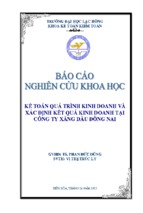 Kế toán quá trình kinh doanh và xác định kết quả kinh doanh tại công ty xăng dầu đồng nai