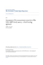 Assessment of the measurement properties of the nhcahps family survey a rasch scaling approach