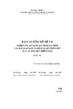 Nghiên cứu xây dựng quy trình xác định các kim loại nặng và kim loại quý trong bùn của các sông bị ô nhiễm nặng