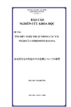 Tìm hiểu nghệ thuật trong tác phẩm của yoshimoto banana _ tiếng việt