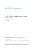 A study of student engagement with media in online training