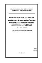 Nghiên cứu các biện pháp tổng hợp phòng trừ cây trinh nữ thân gỗ (mimosa pigral ) ở việt nam