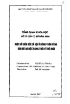 Một số biến đổi xã hội ở nông thôn vùng ven đô hà nội trong thời kỳ đổi mới