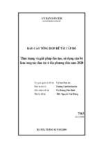 Thực trạng và giải pháp đào tạo, sử dụng cán bộ làm công tác dân tộc ở địa phương đến năm 2020