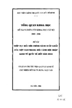 Tiếp tục đổi mới chính sách xuất khẩu của việt nam trong bối cảnh hội nhập kinh tế quốc tế đến năm 2010