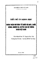 Hoàn thiện mô hình tổ chức bộ máy, chức năng, nhiệm vu, quyền hạn hệ thống bảo hiểm xã hội việt nam