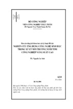 Nghiên cứu ứng dụng công nghệ sinh học trong xử lý môi trường nuôi tôm công nghiệp năng suất cao