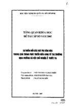 Sự biến đổi các giá trị văn hoá trong quá trình phát triển nền kinh tế thị trường định hướng xã hội chủ nghĩa ở nước ta