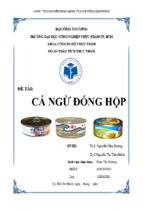 đề tài cá ngừ đóng hộp