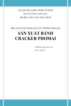 Công nghệ sản xuất bánh cracker phô mai