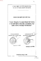 Thực trạng và giải pháp để nâng cao đời sống người lao động tại khu công nghiệp suối dầu