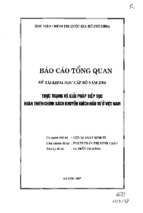 Thực trạng và giải pháp tiếp tục hoàn thiện chính sách khuyến khích đầu tư ở việt nam