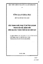 đấu tranh khắc phục tệ mê tín dị đoan trong cán bộ, đảng viên trên địa bàn thành phố hà nội hiện nay