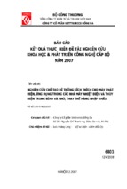 Nghiên cứu chế tạo hệ thống kích thích cho máy phát điện ứng dụng trong các nhà máy nhiệt điện và thuỷ điện trung bình và nhỏ, thay thế hàng nhập khẩu