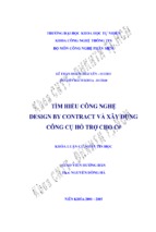 Tìm hiểu công nghệ design by contract và xây dựng công cụ hỗ trợ cho c#