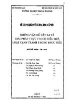 Những vấn đề đặt ra và giải pháp để thực thi có hiệu quả luật cạnh tranh trong thực tiễn