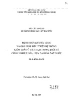 định hướng chiến lược và giải pháp phát triển hệ thống kiểm toán ở việt nam trong thời kỳ công nghiệp hoá, hiện đại hoá đất nước