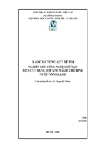 Nghiên cứu công nghệ chế tạo điện cực bằng hợp kim magiê cho bình nước nóng lạnh