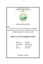 Hiệu quả sử dụng của chế phẩm sinh học aminomix polyvit trên gà đẻ tại trại gia cầm khoa chăn nuôi thú y trường đại học nông lâm thái nguyên