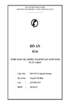 Đồ án thiết kế hệ thống tháp sấy ngô 8 tấn một giờ