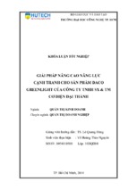 Giải pháp nâng cao năng lực cạnh tranh cho sản phẩm daco greenlight của công ty tnhh sản xuất và thương mại cơ điện đại thành