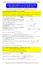 Chinh phục điểm 8 9 10 trong đề thi thử đại học toán 2016