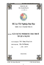 Xây dựng website cho thuê xe qua mạng