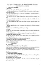 Vận dụng các kiến thức liên môn để tìm hiểu địa lí địa phương tỉnh nam định