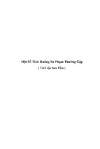 Kĩ thuật xử lý các tình huống sư phạm thường gặp