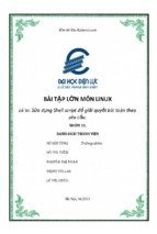 Lập trình shell script cập nhập và tìm kiếm các thông tin phòng bệnh báo cáo + code .sh