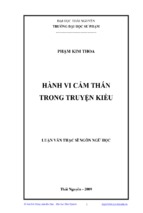 Hành vi cảm thán trong truyện kiều