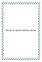 Bài tập trắc nghiệm marketing căn bản