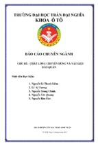 Báo cáo chuyên ngành chất lỏng chuyên dùng và vật liệu bảo quản