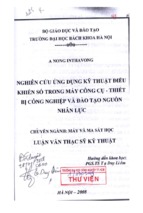 điều khiển số thiết bị kĩ thuật số luận văn thạc sĩ cơ điện tử cơ khí