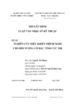 Nghiên cứu điều khiển thích nghi cho đối tượng có đặc tính cực trị