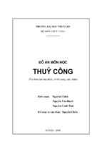 đồ án môn học thủ công