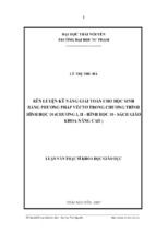 Rèn luyện kỹ năng giải toán cho học sinh bằng phương pháp véctơ trong chương trình hình học 10 (chương i, ii   hình học 10   sách giáo khoa nâng cao)