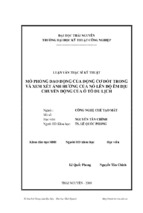 Mô phỏng dao động của động cơ đốt trong và xem xét ảnh hưởng của nó lên độ êm dịu chuyển động của ô tô du lịch