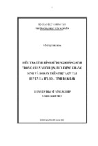 Luận văn thạc sĩ nông nghiệp điều tra tình hình sử dụng kháng sinh trong chăn nuôi lợn, dư lượng kháng sinh và borax trên thịt lợn tại huyện ea h’leo tỉnh đắk lắk