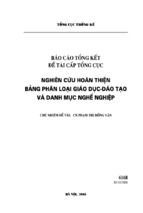 Nghiên cứu hoàn thiện bản phân loại giáo dục   đào tạo và danh mục nghề nghiệp   tài liệu, ebook, giáo trình