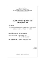 Báo cáo kết quả đề tài cấp bộ khảo nghiệm mở rộng các giống tiến bộ kỹ thuật bạch đàn, keo lai và keo tai tượng