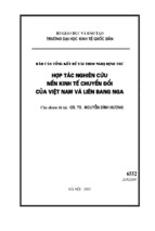 Báo cáo tổng kết đề tài theo nghị định thư hợp tác nghiên cứu nền kinh tế chuyển đổi của việt nam và liên bang nga