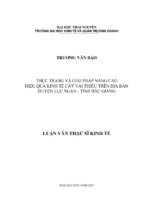 Luận văn thạc sĩ kinh tế thực trạng và giải pháp nâng cao hiệu quả kinh tế cây vải thiều trên địa bàn huyện lục ngạn   tỉnh bắc giang