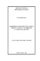 Luận văn thạc sĩ lâm nghiệp giải pháp quản lý rừng bền vững và chứng chỉ rừng tại công ty lâm nghiệp đăk n’tao huyện đăk song tỉnh đăk nông