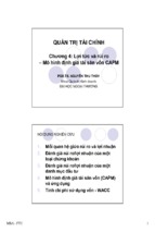 Bài giảng quản trị tài chính doanh nghiệp chương 4   pgs.ts. nguyễn thu thủy