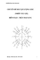 Chuyên đề bài tập lượng giác 11 từ cơ bản đến nâng cao