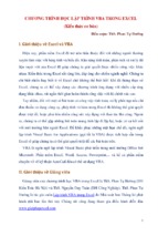 đề cương vba trong exel