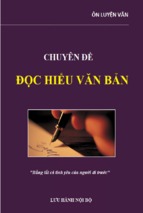 Chuyên đề đọc hiểu văn bản ôn luyện thpt quốc gia ngữ văn
